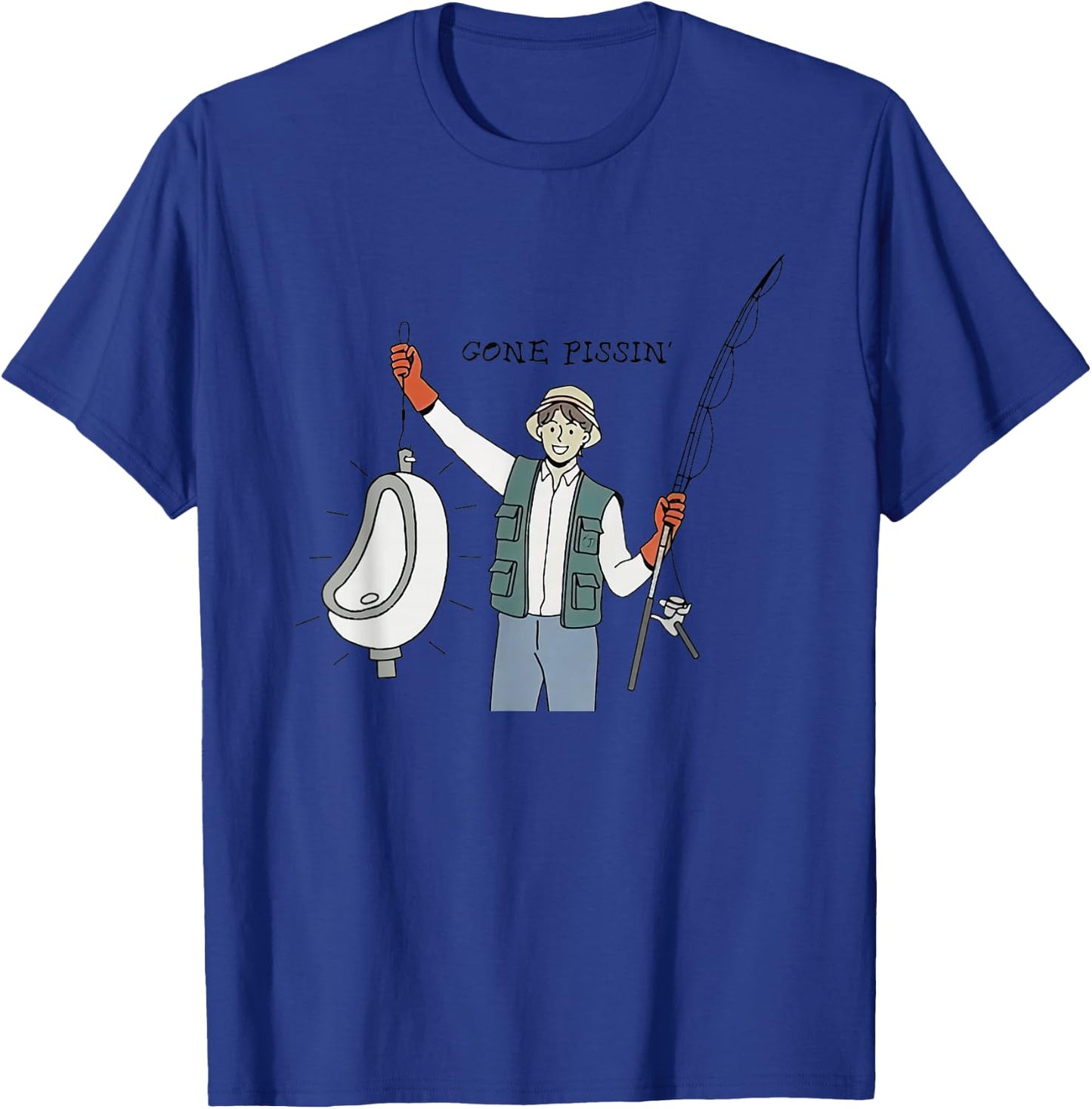 Gone Pissin Funny Women T-Shirt - T-Shirt | Royal