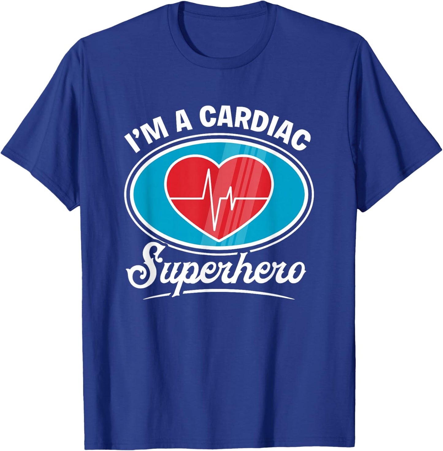 Heart Doctor Cardiologist Cardiac Superhero Cardiology T-Shirt - T-Shirt | Royal