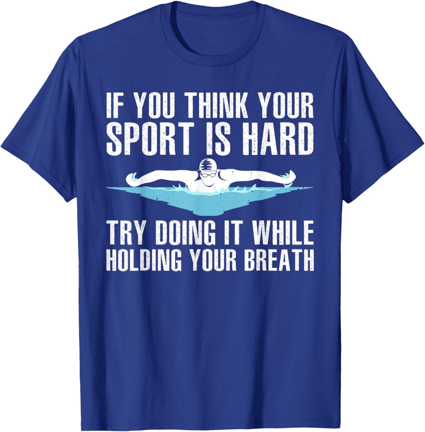 Funny Swimming Art Women Swimmer Swim Coach Training T-Shirt - T-Shirt | Royal