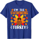 I'm The Swimming Turkey Shirt Funny Turkey Thanksgiving T-Shirt - T-Shirt | Royal