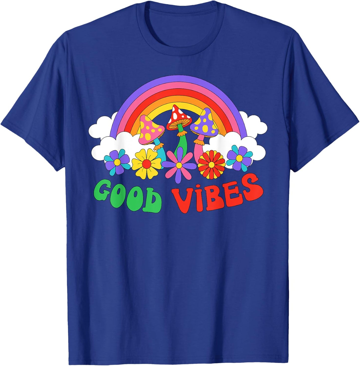 PEACE SIGN LOVE 60s 70s Tie Dye Hippie Halloween Costume T-Shirt - T-Shirt | Royal