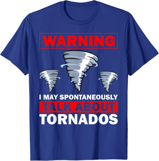 Funny Tornado Designs Women Meteorology Storm Lovers T-Shirt - T-Shirt | Royal