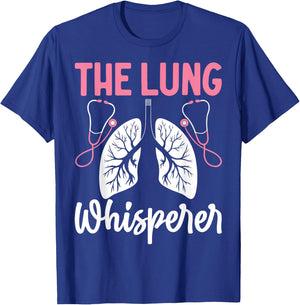 Rt Doctor Funny Respiratory Therapist the Lung Whisperer T-Shirt - T-Shirt | Royal