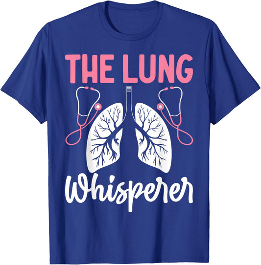 Rt Doctor Funny Respiratory Therapist the Lung Whisperer T-Shirt - T-Shirt | Royal