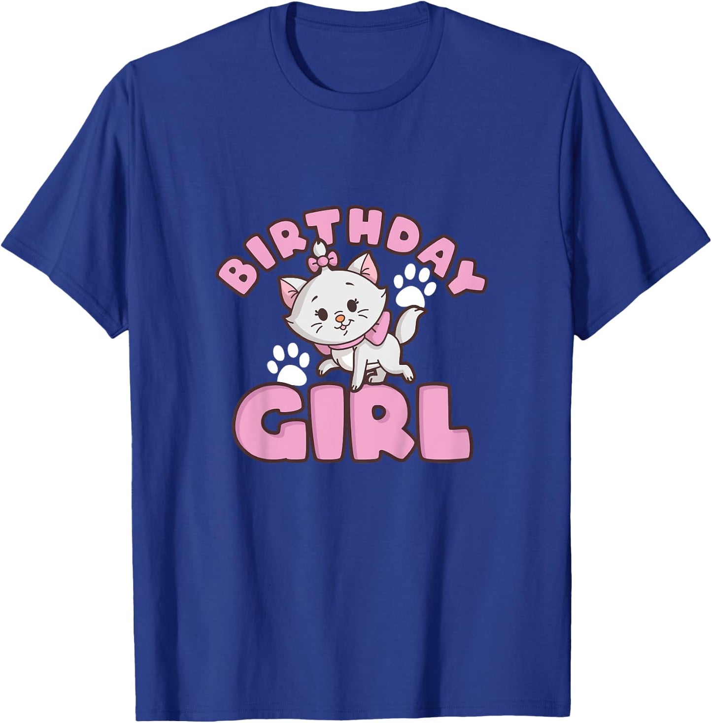 Kids Disney The Aristocats Birthday Girl Cute Marie Logo Youth T-Shirt - T-Shirt | Royal
