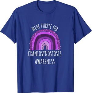 Wear Purple For Craniosynostosis Awareness Month T-Shirt - T-Shirt | Royal