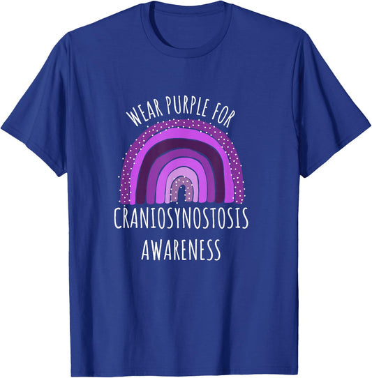 Wear Purple For Craniosynostosis Awareness Month T-Shirt - T-Shirt | Royal