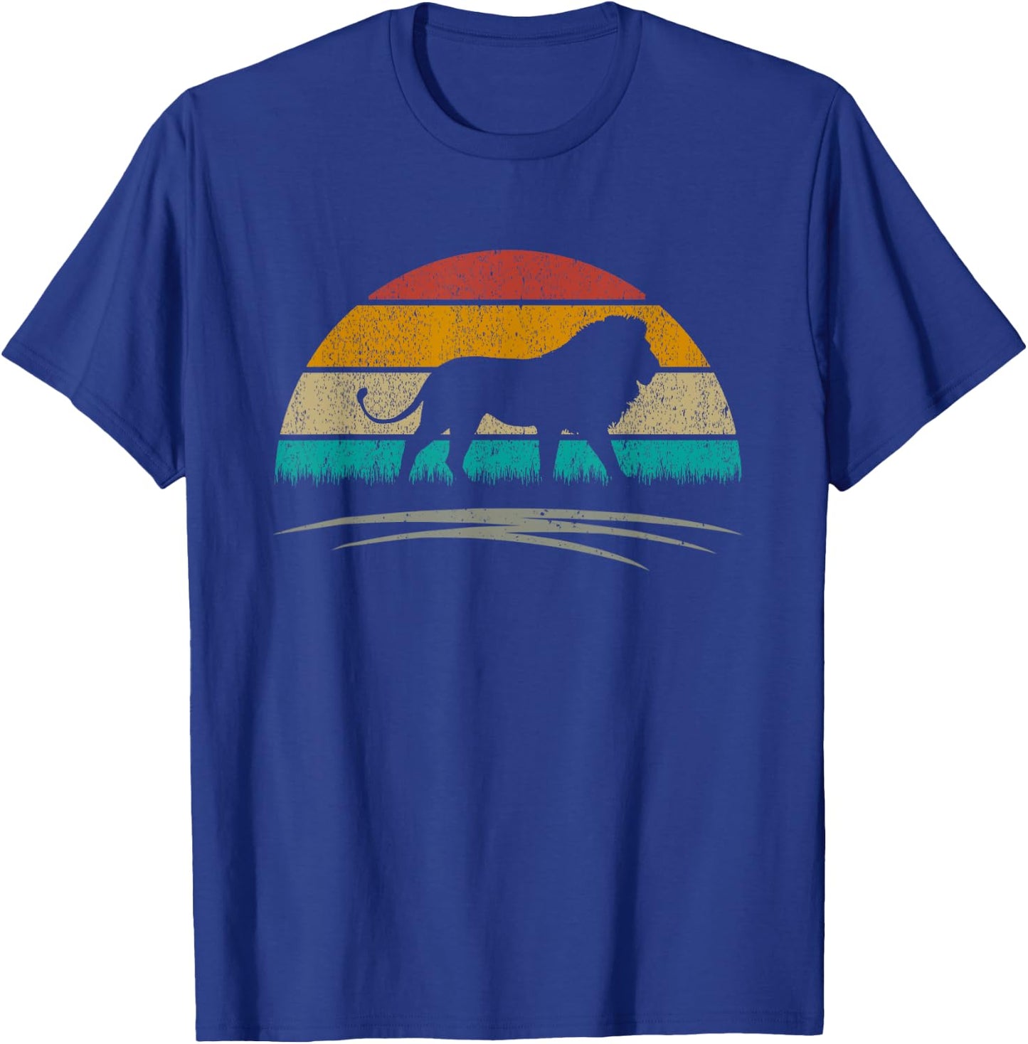 Cute Lion Retro Vintage Lover Lion T-Shirt - T-Shirt | Royal