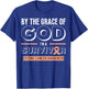 Grace of God Survivor Uterine Cancer Awareness T-Shirt - T-Shirt | Royal