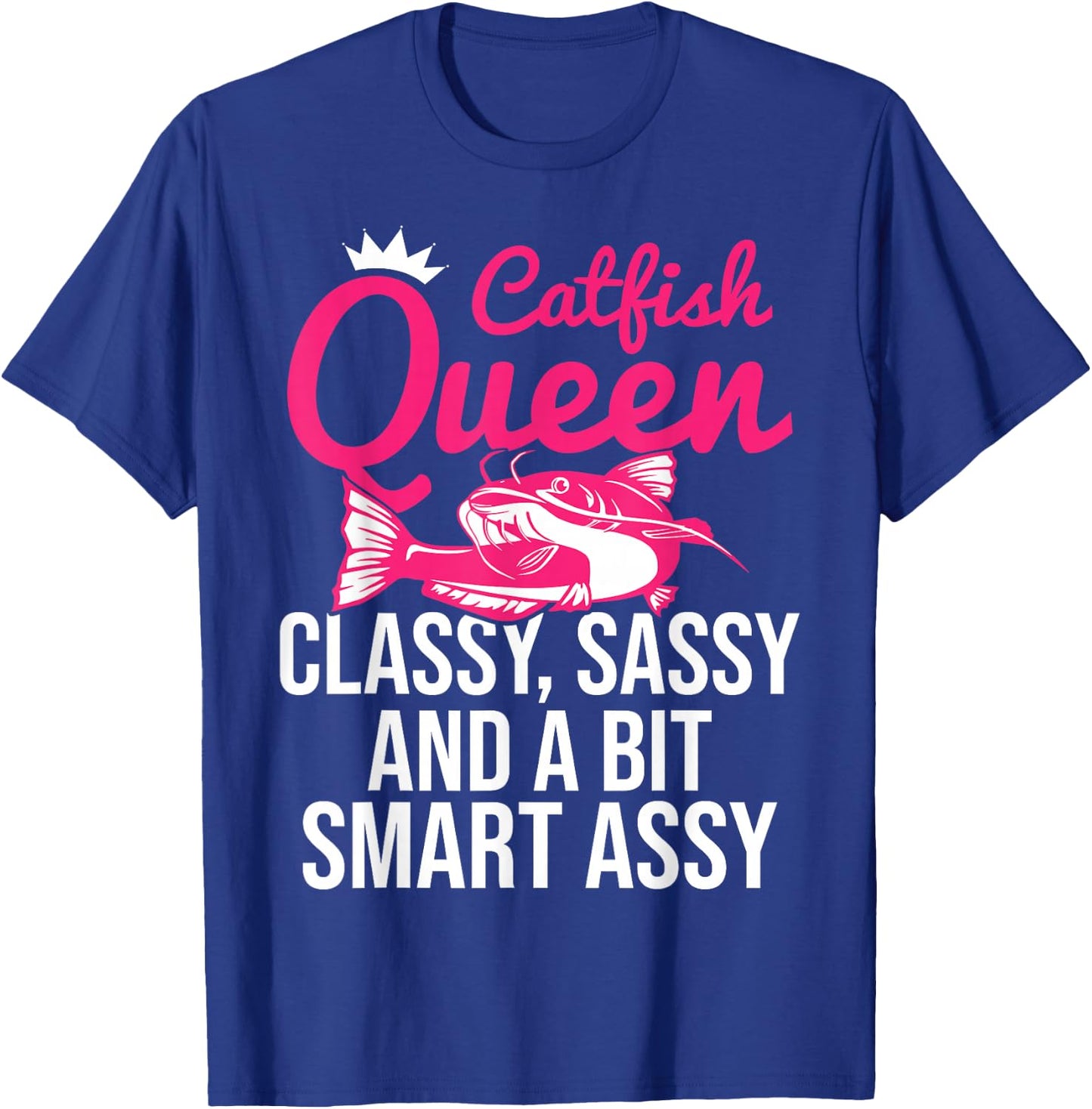 Catfish Queen Funny Catfishing T-Shirt - T-Shirt | Royal