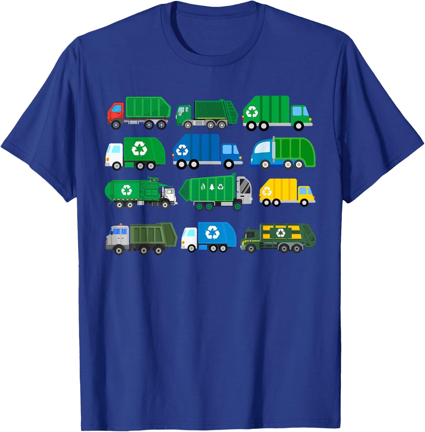 Garbage Truck Trash Trucks Collector Recycling Day T-Shirt - T-Shirt | Royal
