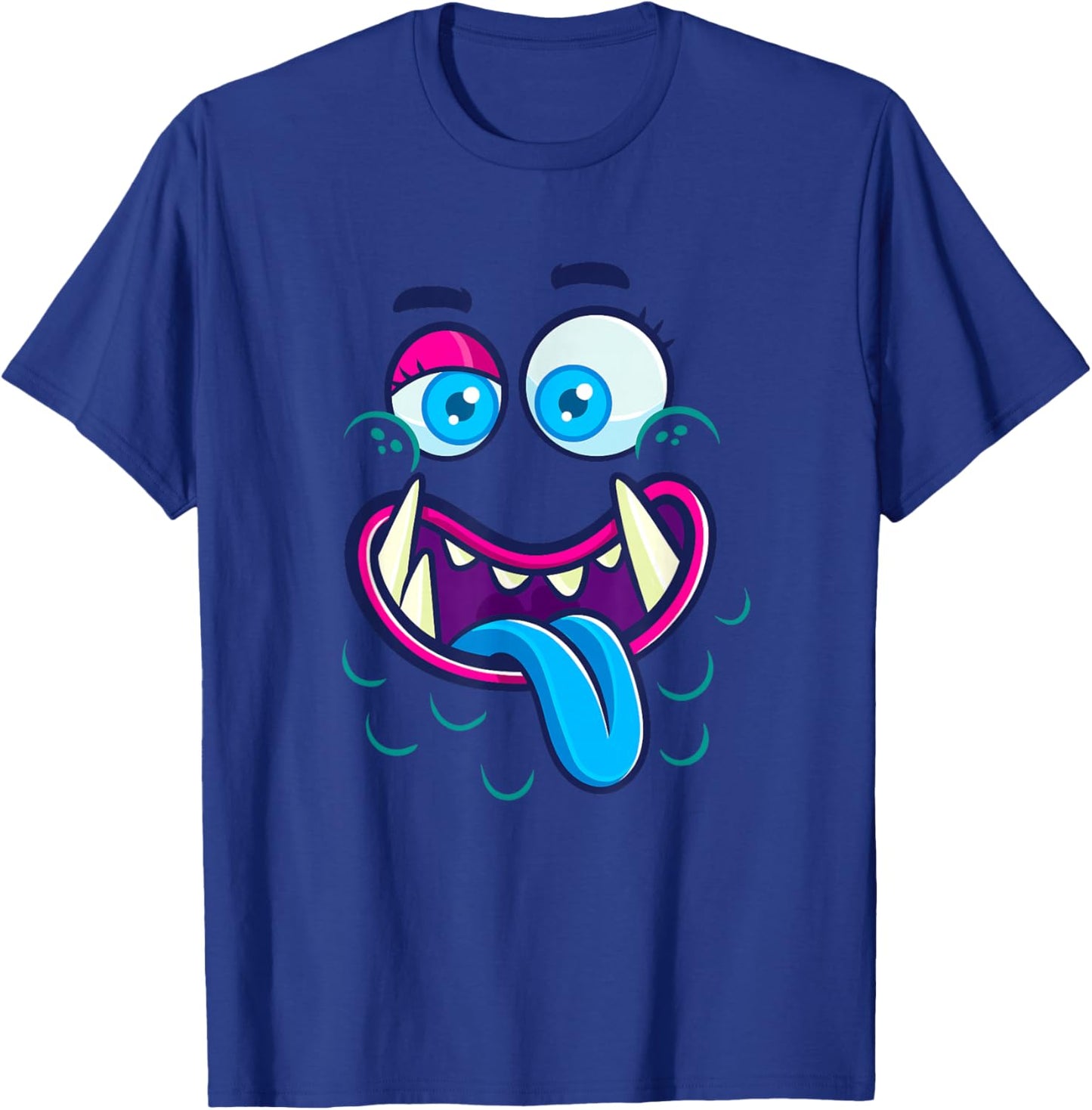 Cute Monster Face Halloween Group Costume T-Shirt - T-Shirt | Royal