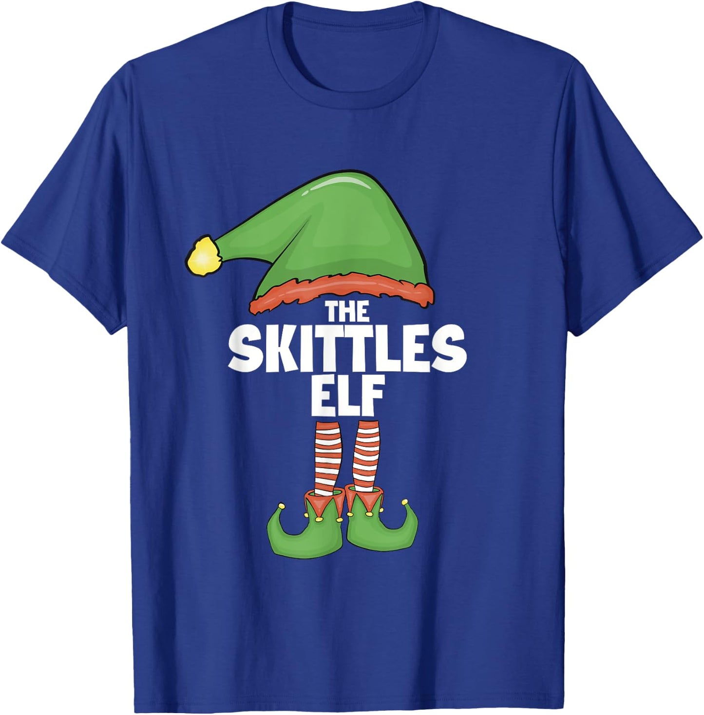 Skittles Elf Family Xmas Holiday Santa Elf Christmas T-Shirt - T-Shirt | Royal