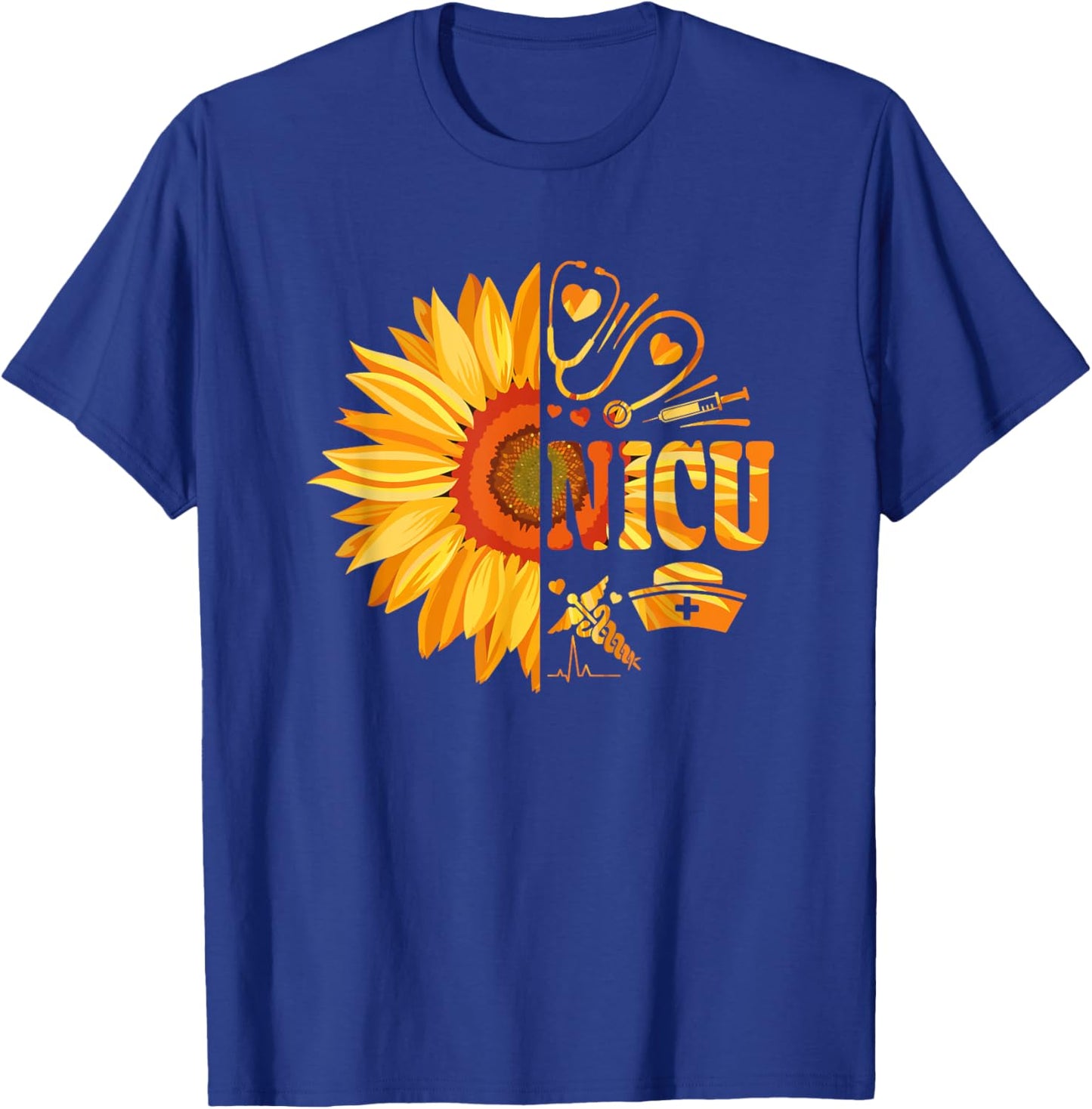 Sunflower NICU - Nursing Neonatal Intensive Care Unit T-Shirt - T-Shirt | Royal