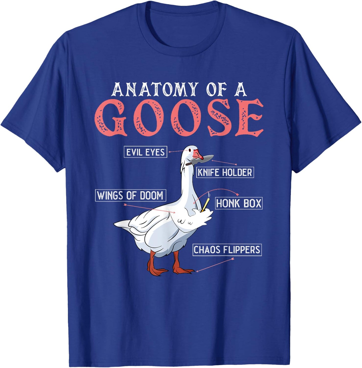 Goose Meme Geese Meme from Goose University Honk T-Shirt - T-Shirt | Royal