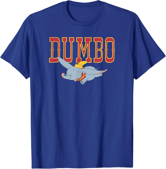 Disney Dumbo Flight Out of Circus Classic Logo T-Shirt - T-Shirt | Royal