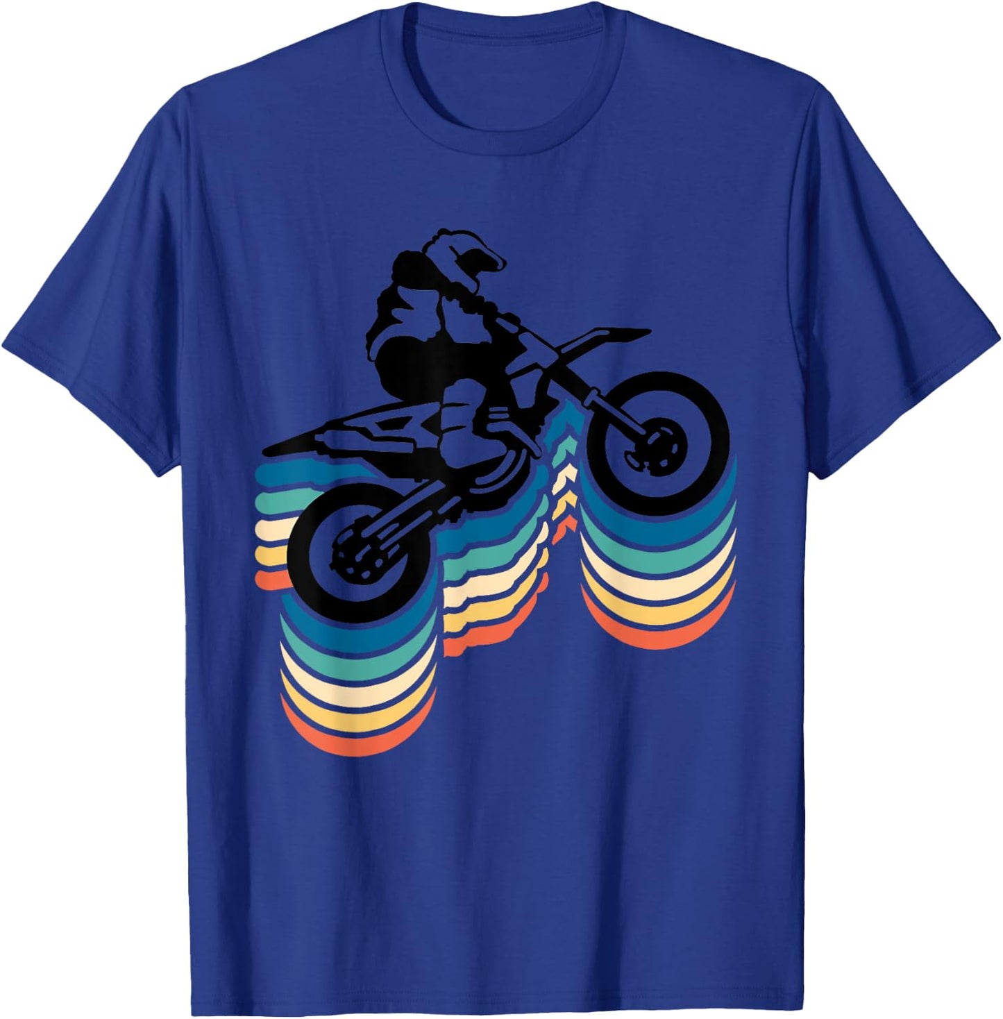 Retro Dirt Bike Rider Funny Enduro Biker Motorcycle Lovers T-Shirt - T-Shirt | Royal