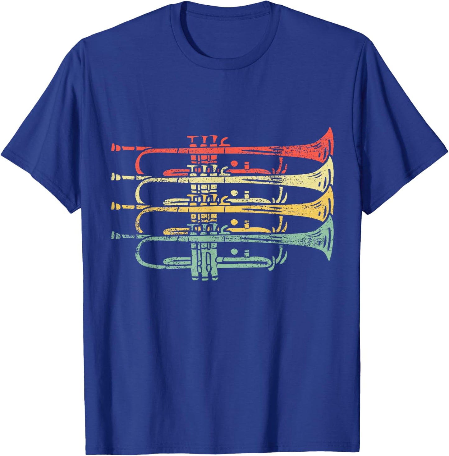 Vintage Trumpets Brass Band T-Shirt - T-Shirt | Royal