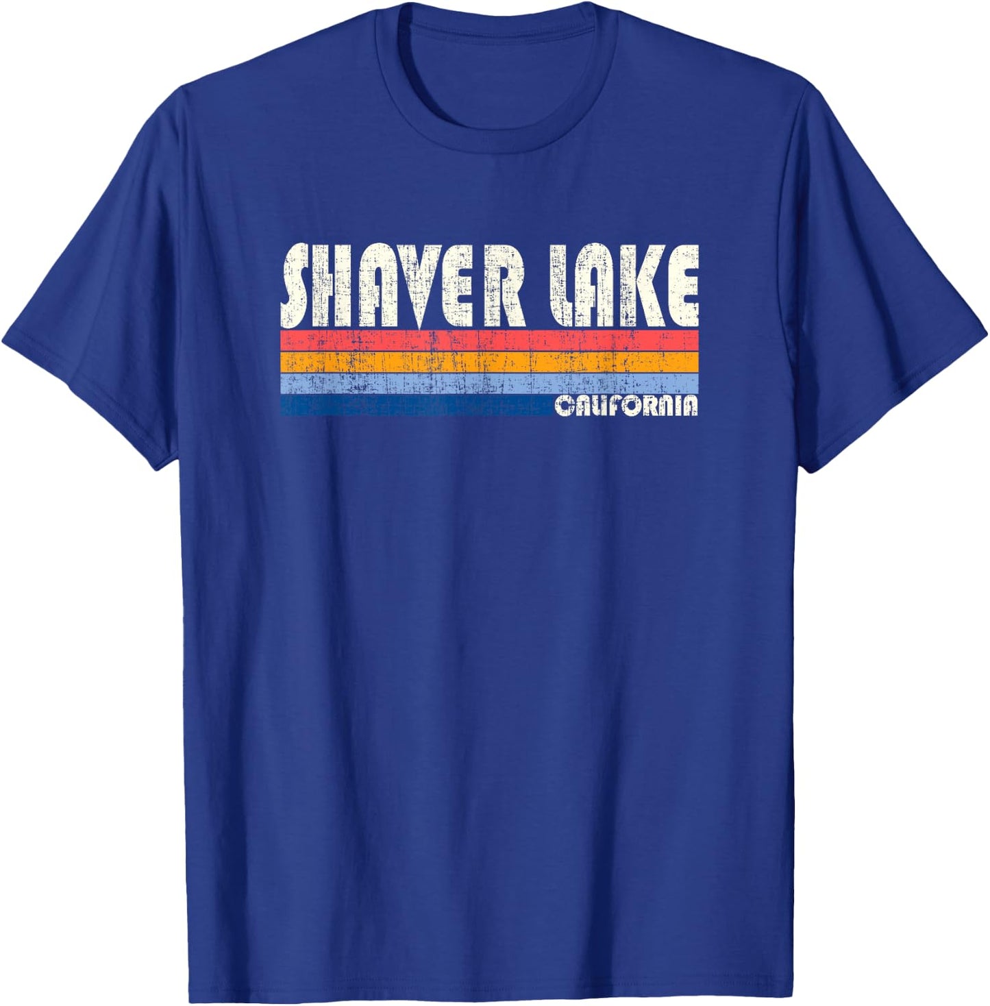 Retro Vintage 70s 80s Style Shaver Lake, CA T-Shirt - T-Shirt | Royal