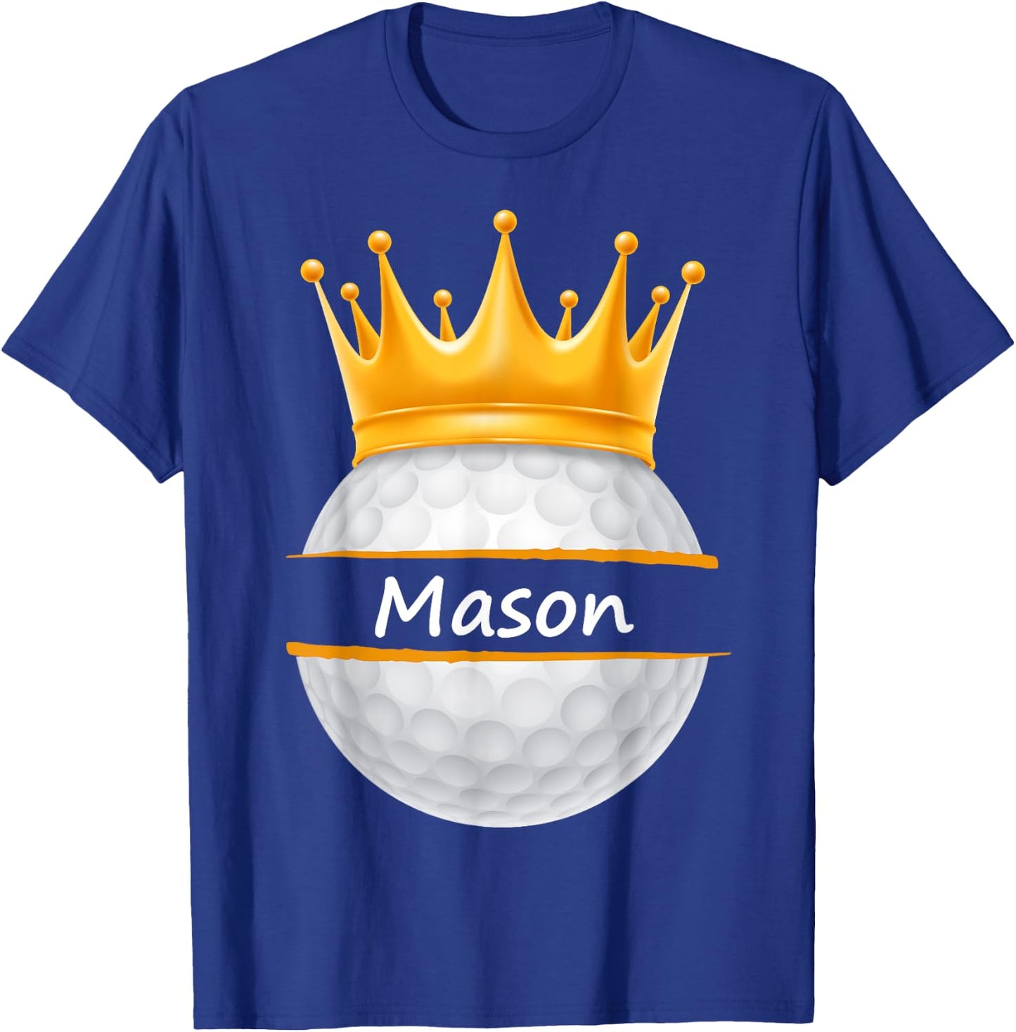 Novelty Golf Personalized Name Mason Sports Dad T-Shirt - T-Shirt | Royal