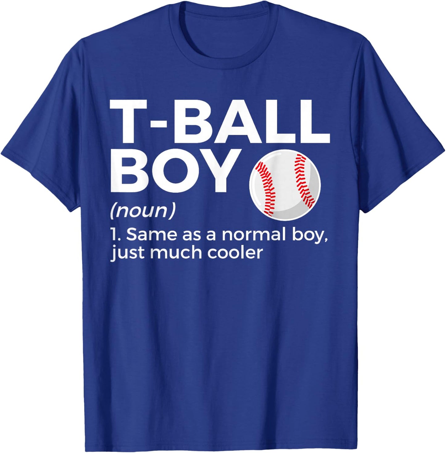 Teeball Boy Definition T-Ball T-Shirt - T-Shirt | Royal