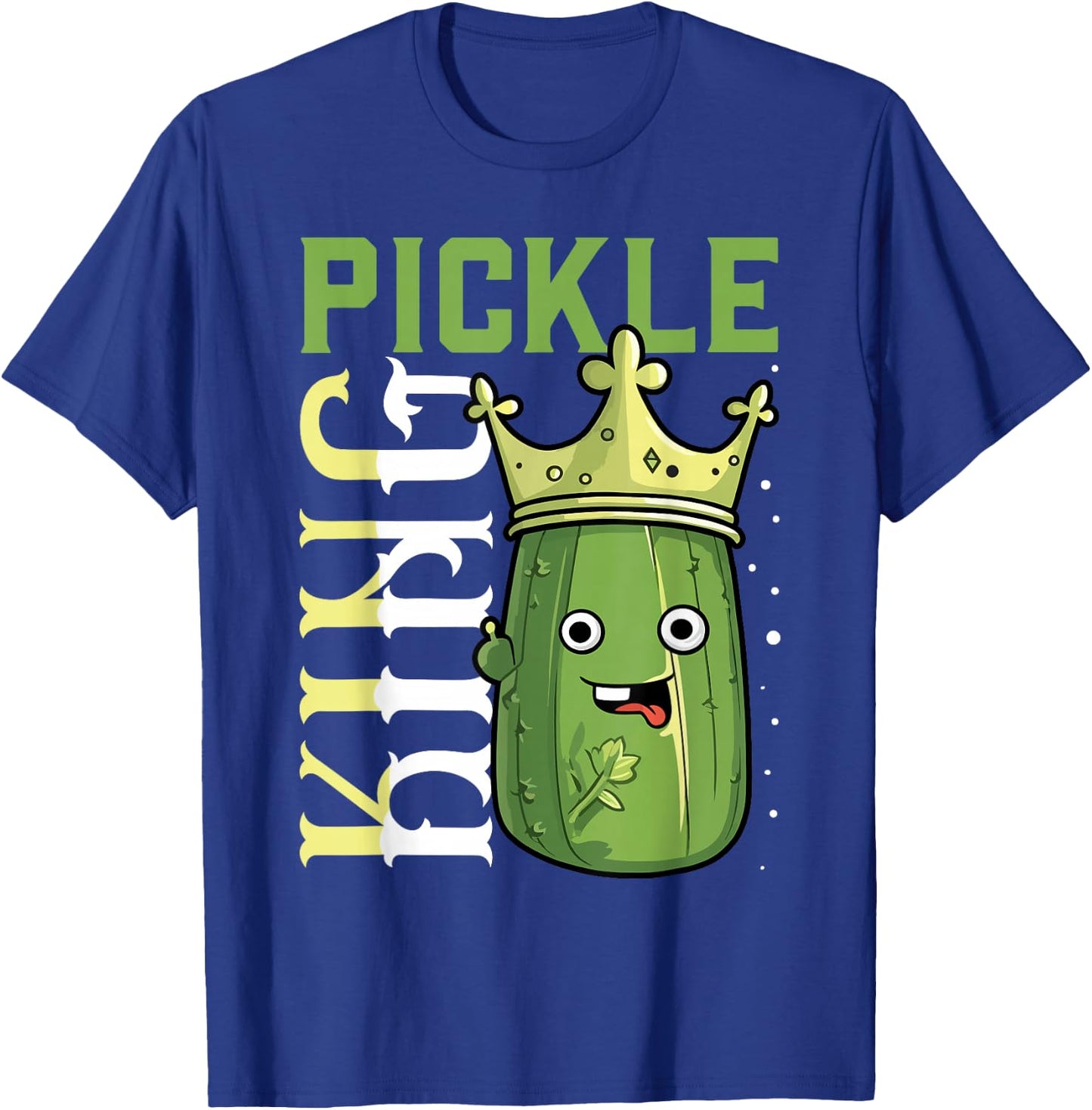 Pickle King Shirt Cucumber Pickle Jar Funny Pickle T-Shirt - T-Shirt | Royal