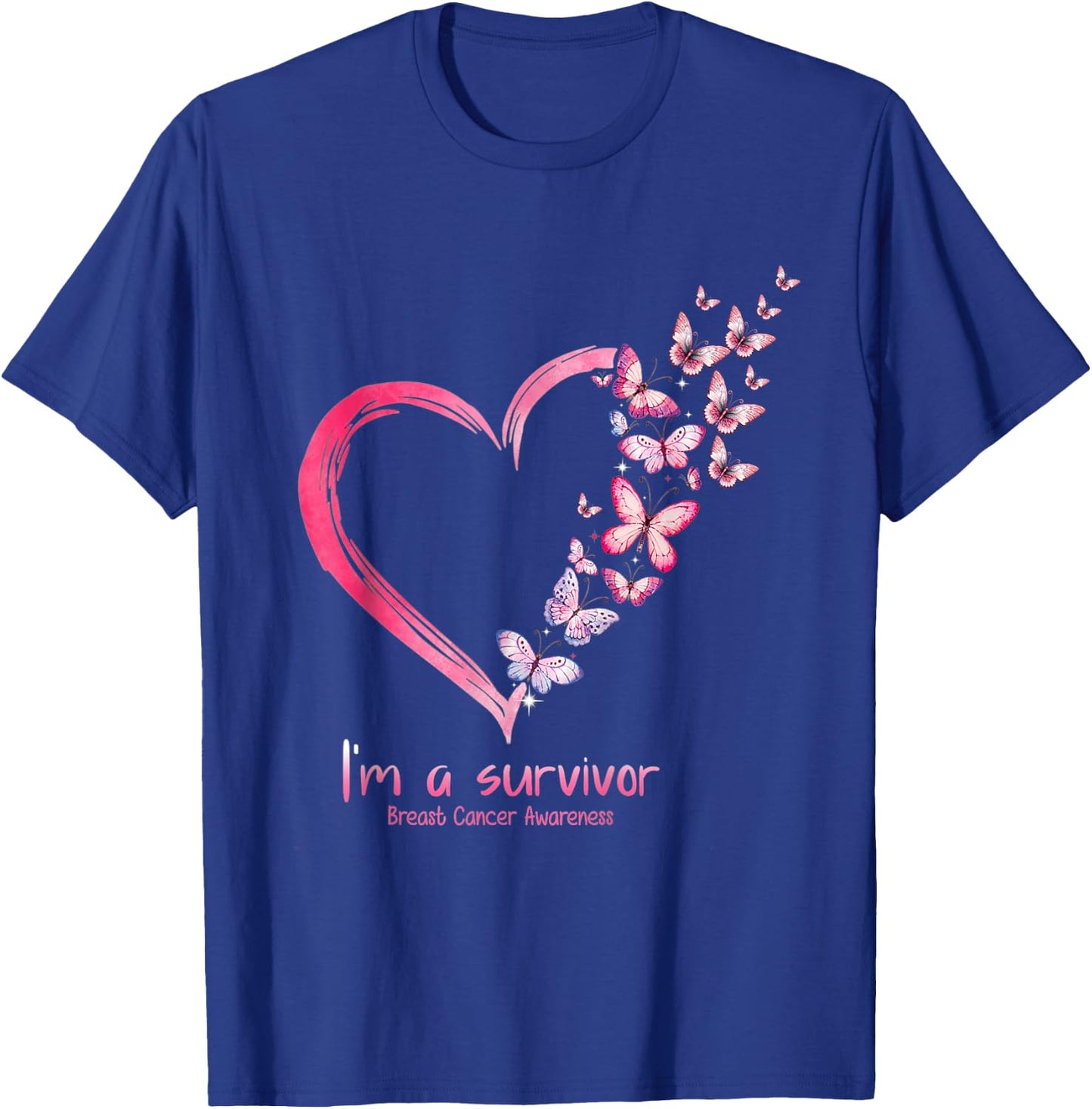 Breast Cancer Awareness I'm a Survivor T-Shirt - T-Shirt | Royal