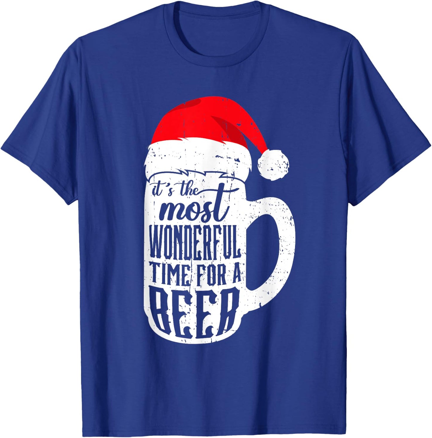 Most Wonderful Time For A Beer Christmas Drinking Costume T-Shirt - T-Shirt | Royal