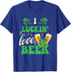I Luckin' Love Beer Drinking St. Pattrick's Day Shamrock T-Shirt - T-Shirt | Royal