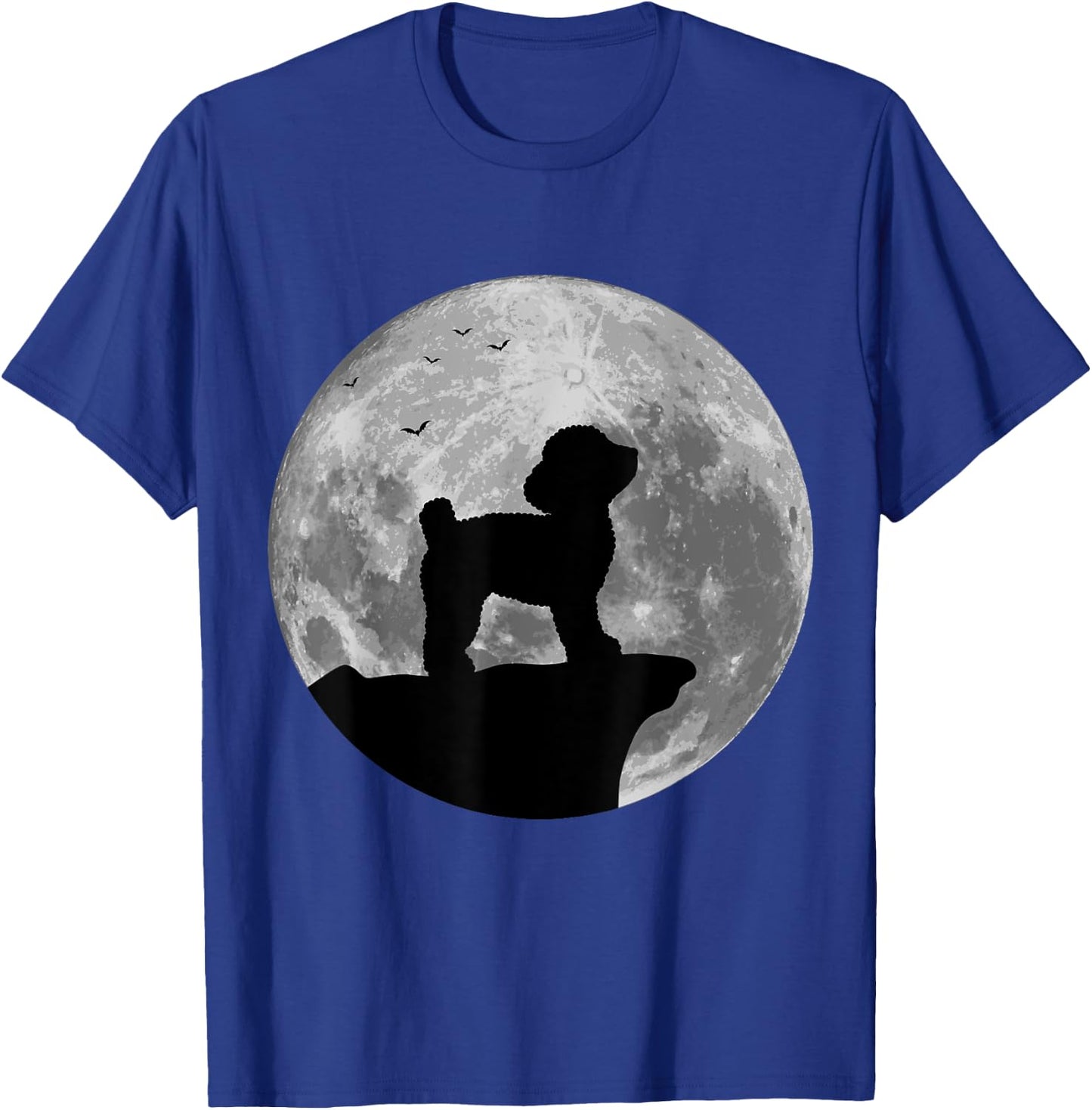 Toy Poodle Silhouette In The Moon Halloween Costume T-Shirt - T-Shirt | Royal