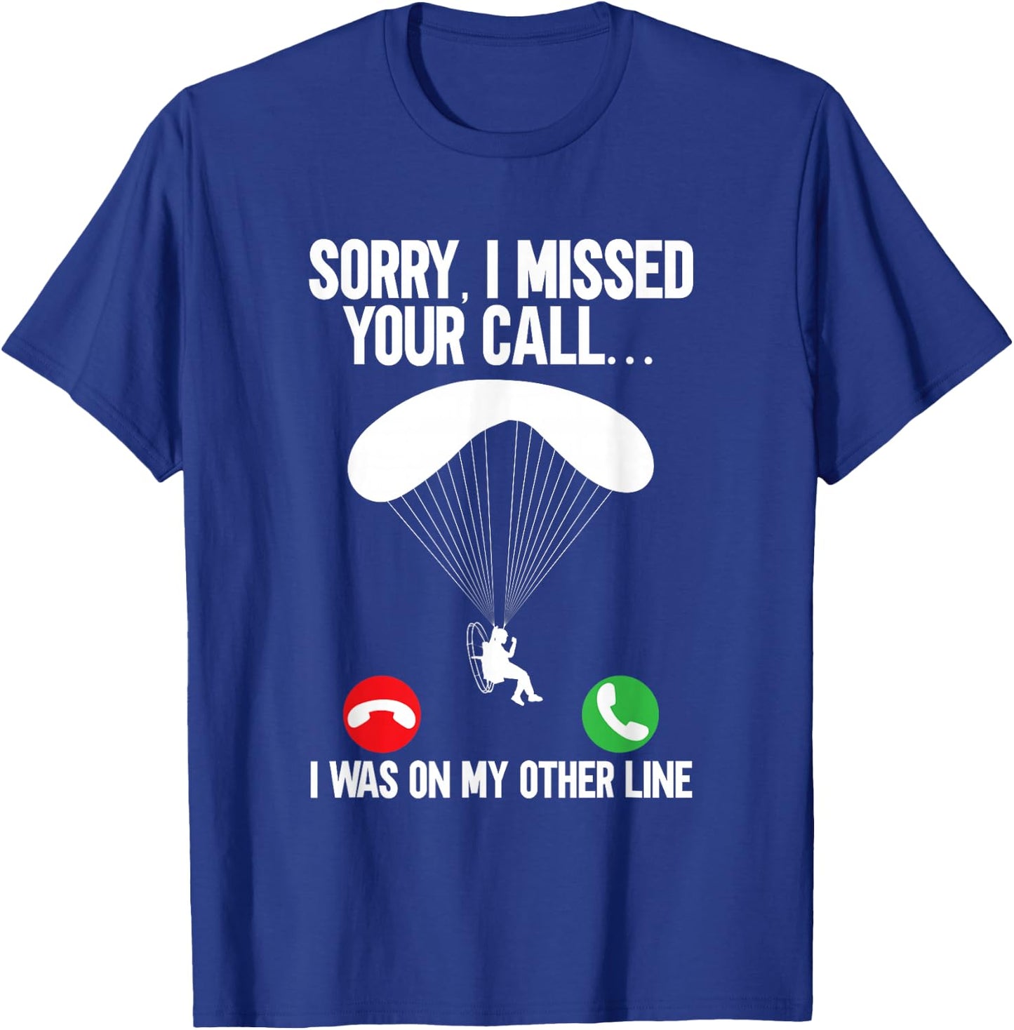 Parasol Flying Motorised Paraglider T-Shirt - T-Shirt | Royal