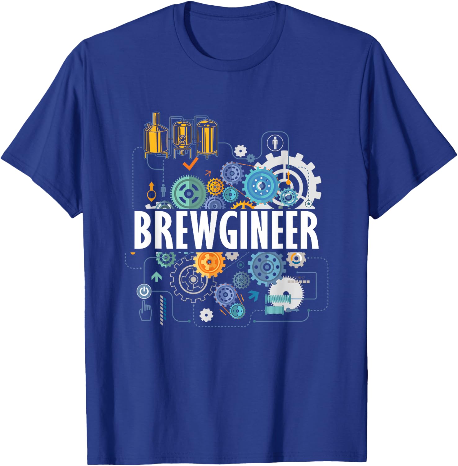Funny Brewgineer | Brewing Brewery | Craft Beer T-Shirt - T-Shirt | Royal