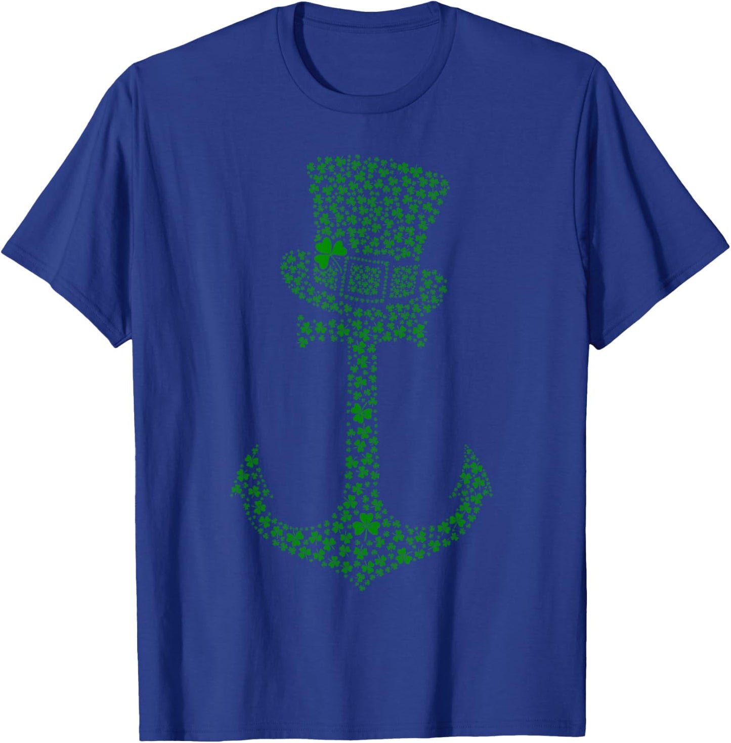 Leprechaun Anchor Shamrocks Cruise Squad St. Patrick's Day T-Shirt - T-Shirt | Royal
