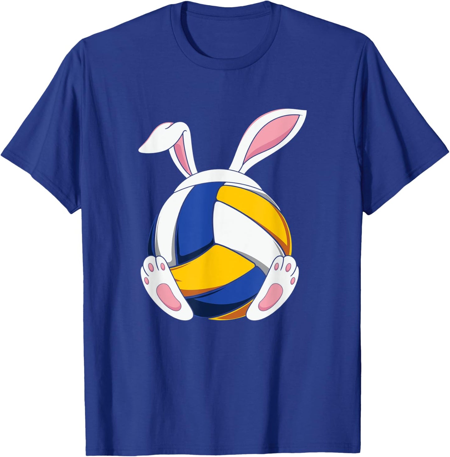 Volleyball Bunny Ears Easter Sport Rabbit T-Shirt - T-Shirt | Royal