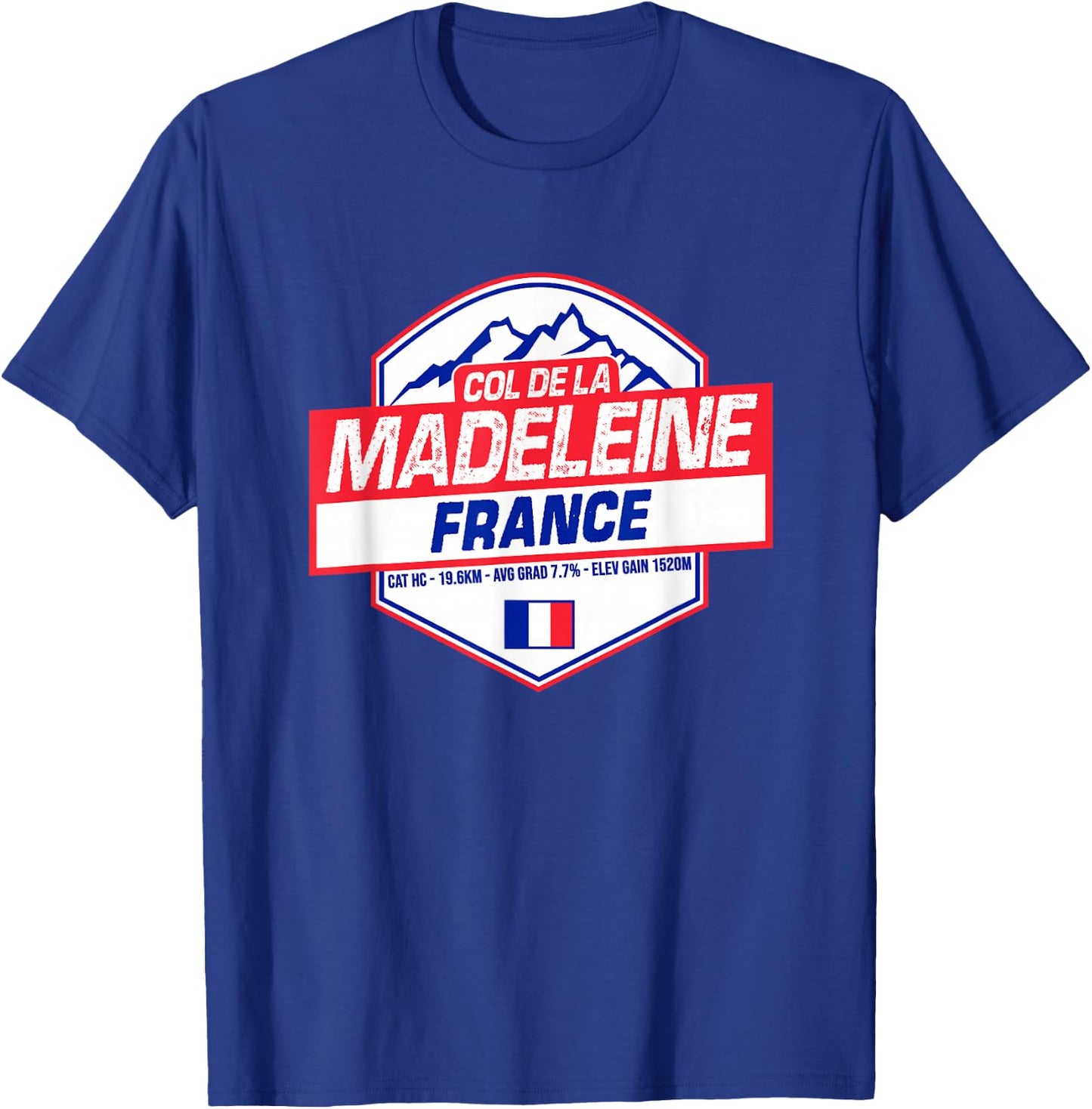 Col de la Madeleine Cycling In France Road Cyclist T-Shirt - T-Shirt | Royal
