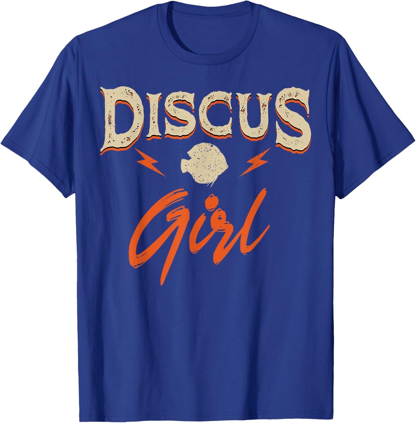 Discus Fish Girl Fishkeeper Breeder Aquarist Ichthyologist T-Shirt - T-Shirt | Royal