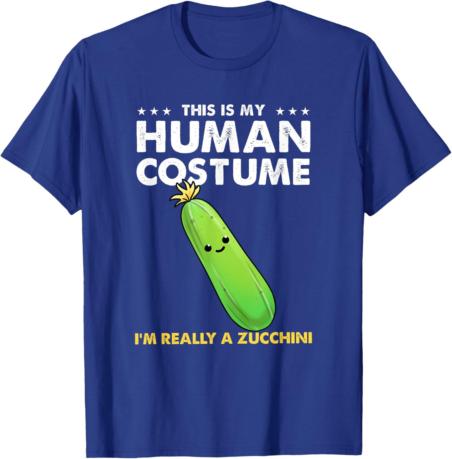 This Is My Human Costume Zucchini Halloween T-Shirt - T-Shirt | Royal