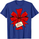 Cute Wrapped Christmas Ribbon Costume - Merry Christmas T-Shirt - T-Shirt | Royal