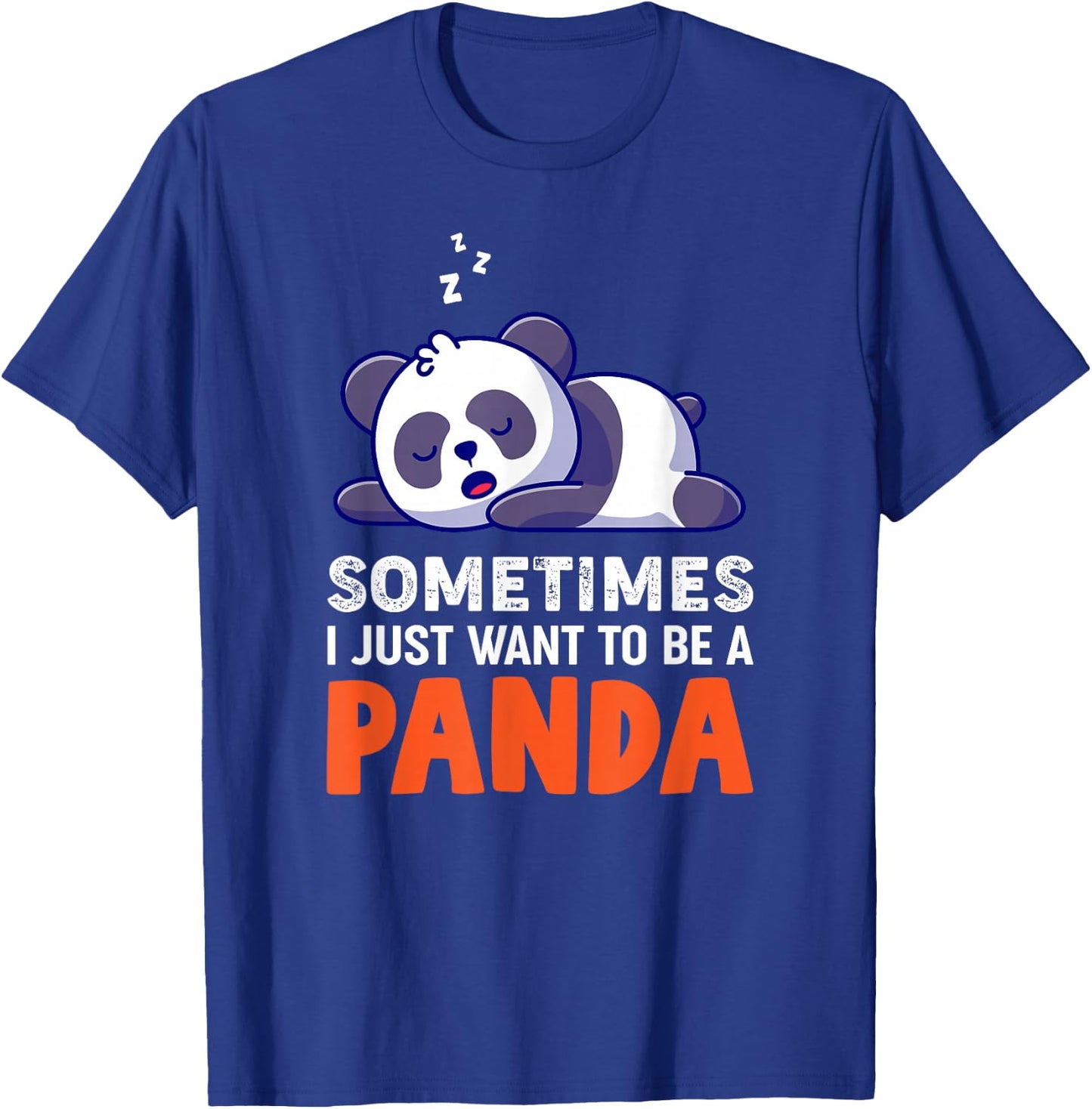 Sleeping Panda Pandas Pajama Nap Sleep T-Shirt - T-Shirt | Royal