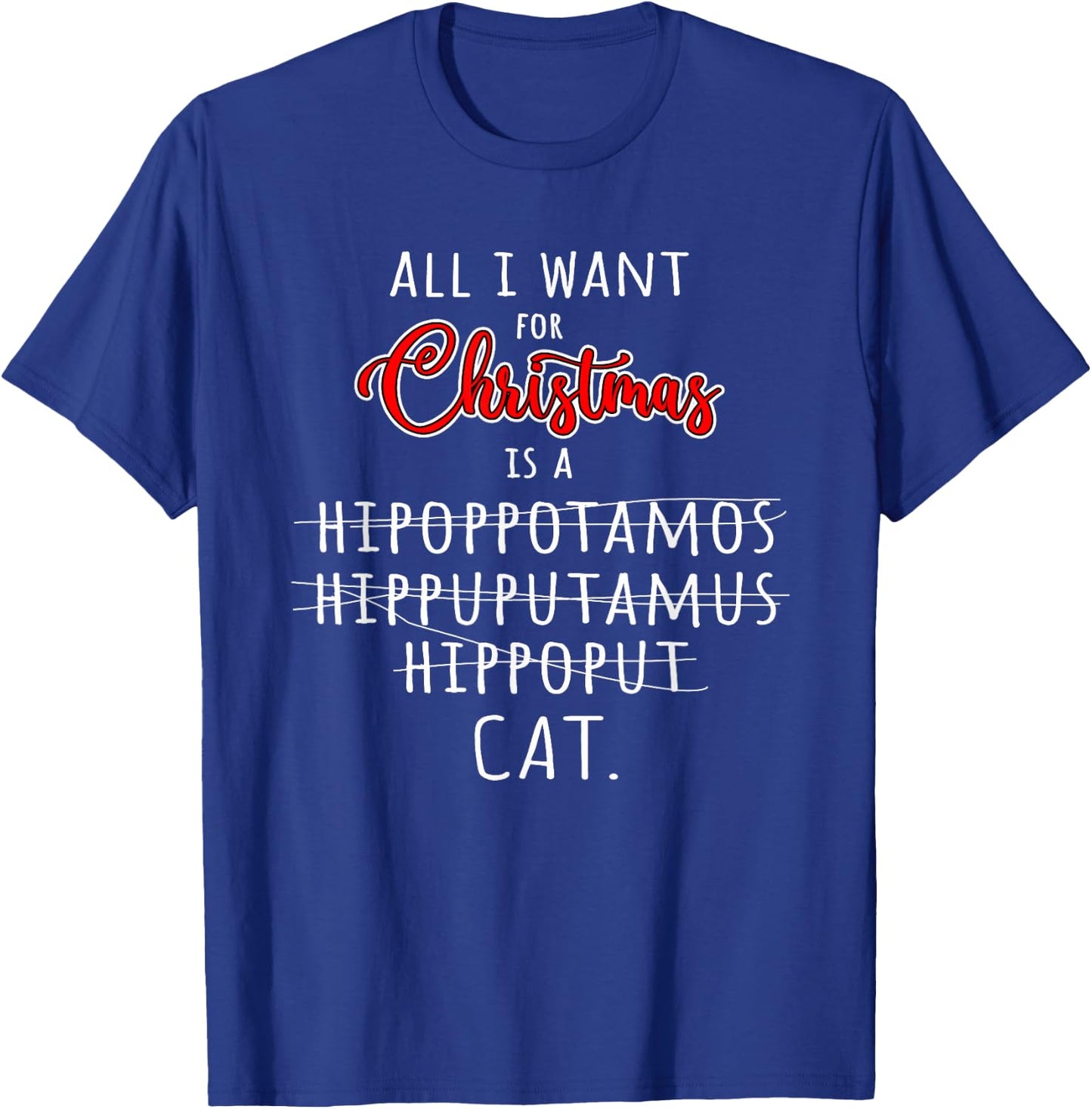 Funny Misspelled Christmas Wish Spelling Pun T-Shirt - T-Shirt | Royal