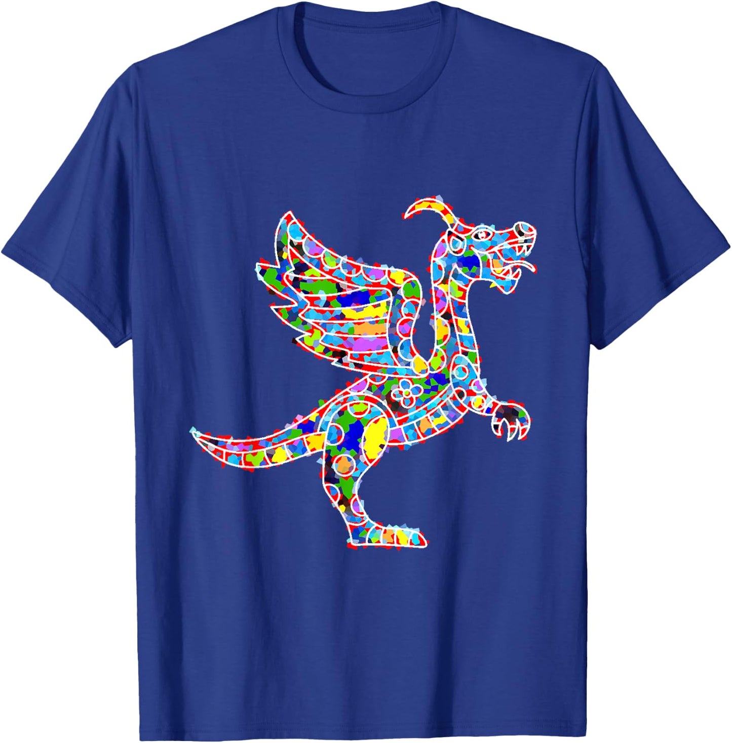 Alebrije Dragon Mexican Folk Art T-Shirt - T-Shirt | Royal