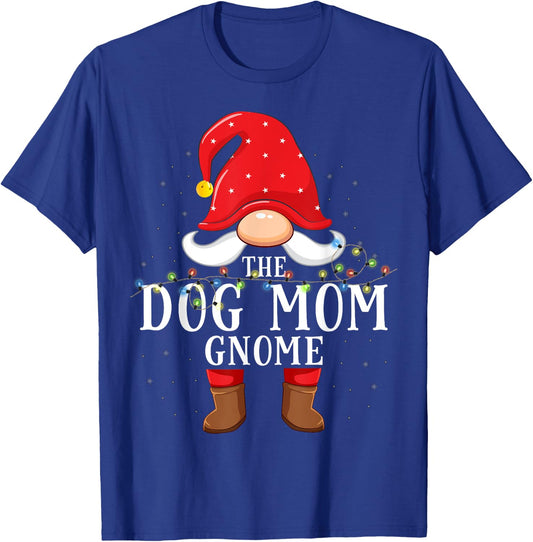 Dog mom Gnome Matching Christmas Family Pajama T-Shirt - T-Shirt | Royal