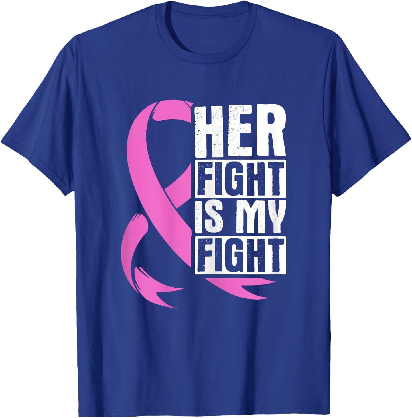Breast Cancer Awareness Gift ribbon Pink butterfly T-Shirt - T-Shirt | Royal