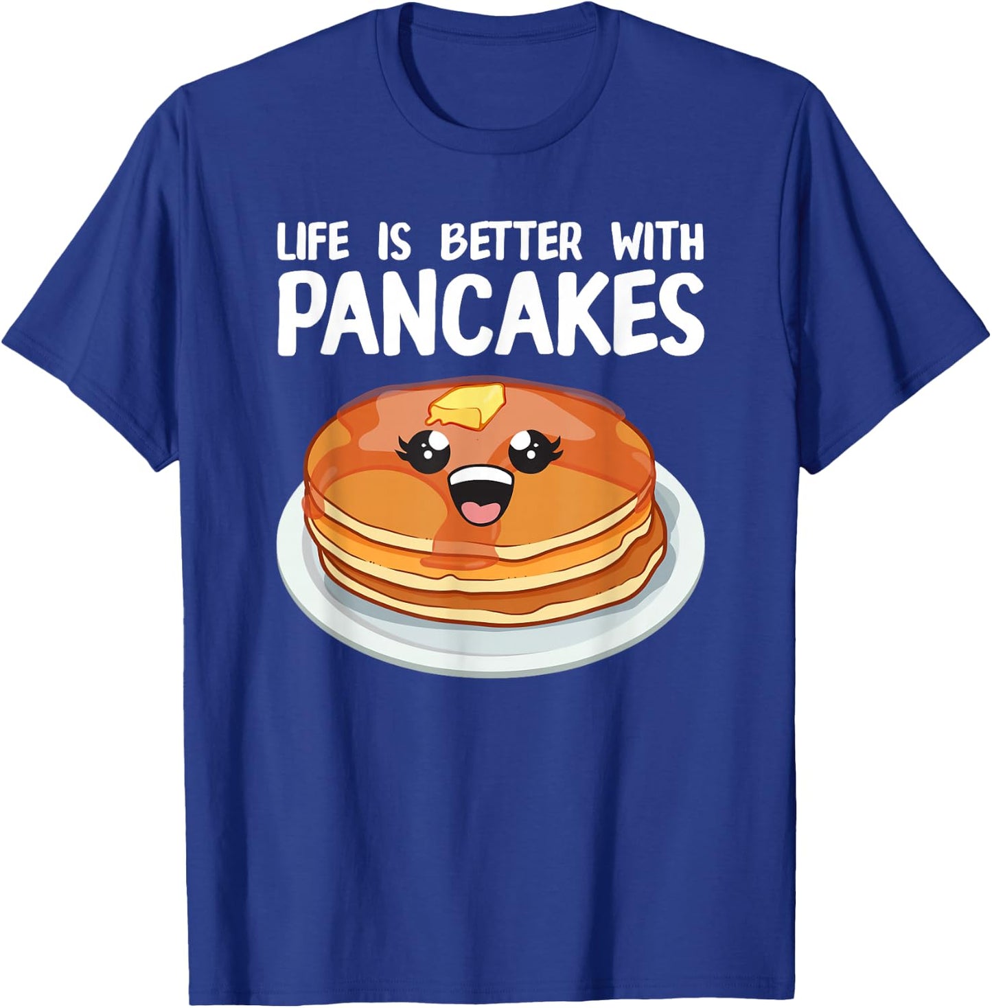Funny Pancakes Art Men Women Brunch Breakfast Pancake Maker T-Shirt - T-Shirt | Royal
