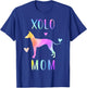Xolo Mom Xoloitzcuintle Dog Mom Rainbow Watercolor T-Shirt - T-Shirt | Royal