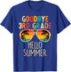 Goodbye 3rd Grade Hello Summer Sunglasses Last Day Of School Women Kids T-Shirt - T-Shirt | Royal