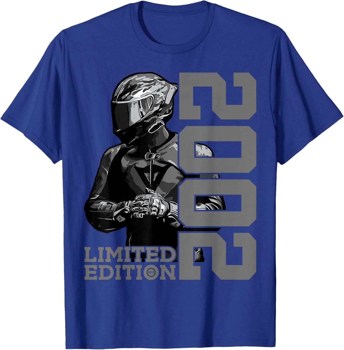 Limited Edition 2002 BIKER MOTORCYCLE 23rd BIRTHDAY T-Shirt - T-Shirt | Royal