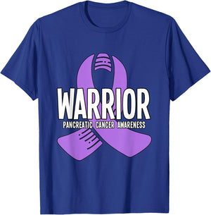 Warrior Pancreatic Cancer Awareness T-Shirt - T-Shirt | Royal