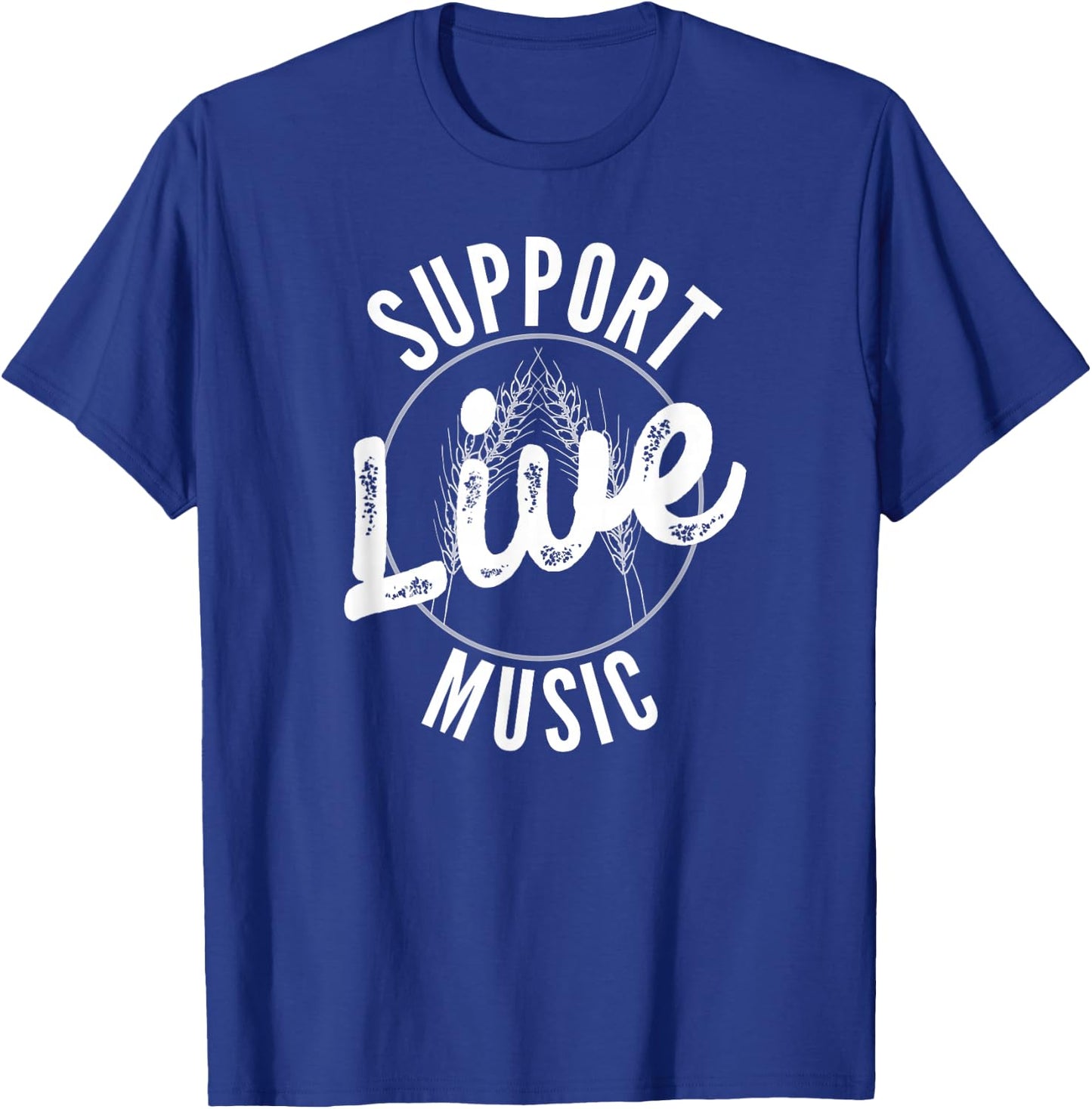 Support Live Music T-Shirt - T-Shirt | Royal