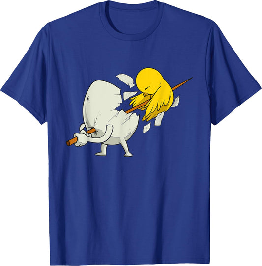 Bird And Eggs Breakfast Eggs T-Shirt - T-Shirt | Royal